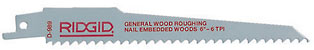 полотно для грубой распилки древесины и древесины с гвоздями ridgid для сабельных пил серии 530